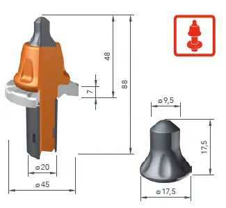 BETEK Asfalt Kazıcı Uç